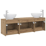 Bathroom Furniture Set 3 pcs Artisan Oak 49.5 x 44.5 x 65 cm 3405898