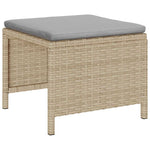 Garden Sofa Set 6 pcs Beige and light grey Poly Rattan 4104704
