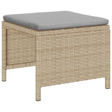 Garden Sofa Set 6 pcs Beige and light grey Poly Rattan 4104704