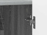 Bedside Cabinet Grey Sonoma 43 x 34.5 x 52 cm Engineered Wood 894347