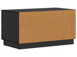 Bedside Cabinet Black 62 x 34.5 x 44.5 cm Engineered Wood 895236
