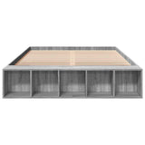 Bed Frame without Mattress Grey Sonoma 150x200 cm King Size 3280564