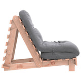 Futon Sofa Bed with Mattress 60x206x11 cm Solid Wood Douglas 846749
