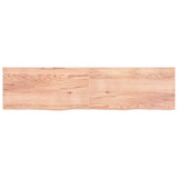 Table Top Light Brown 200x50x cm Treated Solid Wood Oak 3156397