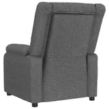 Recliner Chair Dark Grey Fabric 348109