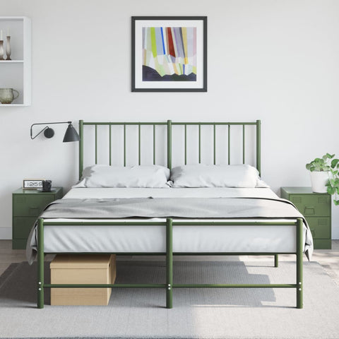 ZNTS Bedside Cabinets 2 pcs Green 34.5x39x44 cm Steel 841628