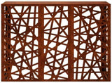 Air Conditioner Cover Rusty 110 x 50 x 105 cm Weathering Steel 8014177