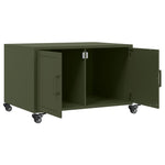 ZNTS Coffee Table Olive Green 68x50x43.5 cm Steel 846690