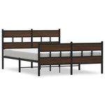 Bed Frame without Mattress with Headboard and Footboard 140x200 cm 4017170
