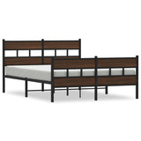 Bed Frame without Mattress with Headboard and Footboard 140x200 cm 4017170