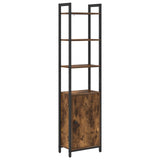 Book Cabinet Smoked Oak 40 x 24 x 161 cm Engineered Wood 883852