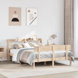Bed Frame without Mattress 140x190 cm Solid Wood Pine 3306611