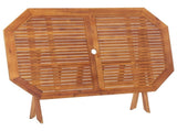 Folding Garden Table 135x85x75 cm Solid Acacia Wood 46657