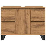 ZNTS Bathroom Sink Cabinet Artisan Oak 80x33x60 cm Engineered Wood 857239