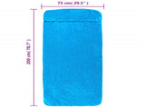 Beach Towels 2 pcs Turquoise 75x200 cm Fabric 400 GSM 362680
