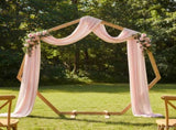 Wedding Arch Light Brown 221 x 92 x 216 cm Solid Pine Wood 42019395
