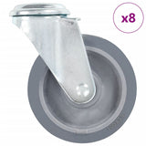 8 pcs Bolt Hole Swivel Casters 100 mm 277861
