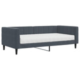 Daybed with Mattress Dark Grey 90x190 cm Velvet 3196780