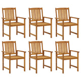Garden Chairs 6 pcs Solid Acacia Wood 3078149