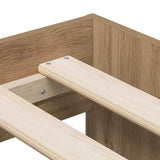 Storage Bed Frame Artisan oak 80 x 200 cm Engineered wood 3335204