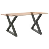 Dining Table Legs 2 pcs Anthracite 90x cm Steel 4012734
