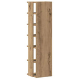 Shoe Cabinet Artisan Oak 28x27x102 cm Engineered Wood 856666