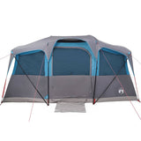 Family Tent with Roof Blue and Grey 435 x 255 x 216 cm 4100686