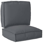 Pallet Cushion Set 2 pcs Anthracite 50 x 50 x 12 cm 3329039