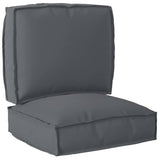 Pallet Cushion Set 2 pcs Anthracite 50 x 50 x 12 cm 3329039