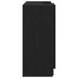 Reception Desk Black Oak 155x50x103.5 cm Engineered Wood 3324197