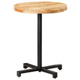 Bistro Table Round 60x75 cm Rough Mango Wood 320265