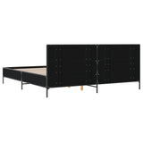 Bed Frame without Mattress Black 180x200 cm Super King 3280012