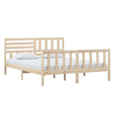 3101163 Bed Frame without Mattress Solid Wood 160x200 cm