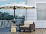 Single Rattan Armchair, with Cushions - Brown T3398P315336