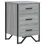 ZNTS Bedside Cabinet Grey Sonoma 40x41x60 cm Engineered Wood 848527