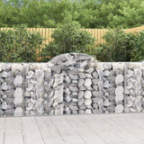 Arched Gabion Baskets 30 pcs 200x50x100/120 cm Galvanised Iron 3146337