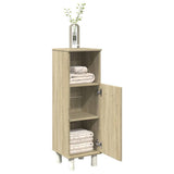 Bathroom Cabinet Sonoma Oak 30.5x30x95 cm Engineered Wood 849630