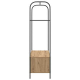 Clothes Rack Brown Oak 100 x 44 x 160 cm Engineered Wood 868456