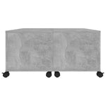 Coffee Table Concrete Grey 75x75x38 cm Engineered Wood 806871