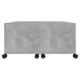 Coffee Table Concrete Grey 75x75x38 cm Engineered Wood 806871