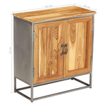 Sideboard Recycled Teak and Steel 65x30x70 cm 246279