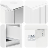 Bathroom Cabinet Set 5 pcs White 43 x 11.5 x 60.5 cm 3407351