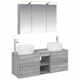 Bathroom Furniture Set 4 pcs Grey Sonoma 3407020