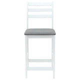 Dining Chairs 2 pcs White 40 x 47.5 x 99.5 cm Solid Rubber Wood 42020469