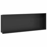 Shower Niche Black 90 x 30 x 9.5 cm Stainless Steel 42012675