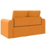Sofa Bed Dark yellow 148 x 71 x 83 cm Fabric 4106681