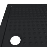 Shower Base Tray with Dots Black 120 x 80 x 4 cm ABS 42033516