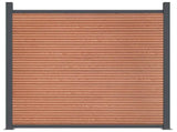 Fence Panel Brown 1391x186 cm WPC 3282805