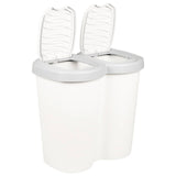 Garbage Bin White 49.5 x 30 x 46.5 cm PP 42033397