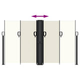 Retractable Side Awning Cream 140x1000 cm 4004715